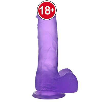 15 cm Yumuşak Mor Jel Dildo