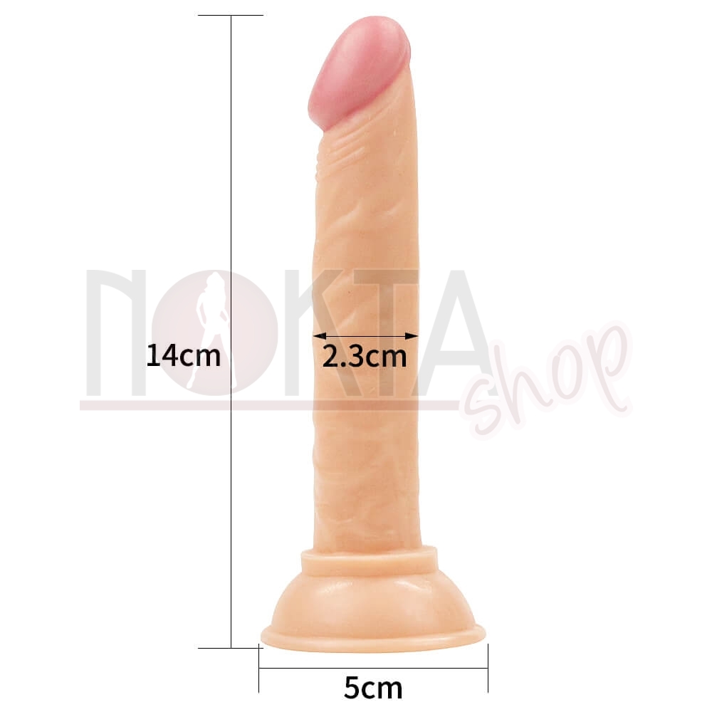 14 cm realistik ince anal dildo