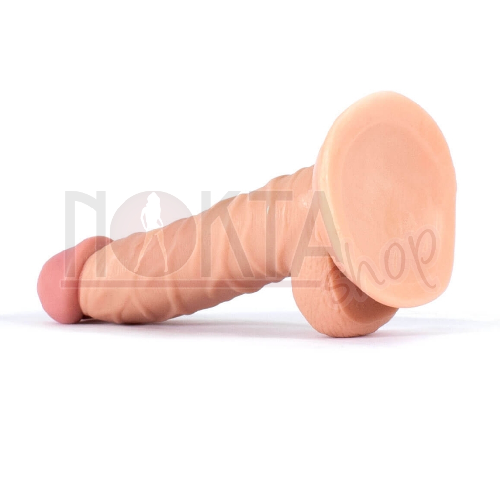 18 cm realistik yumuşak dildo