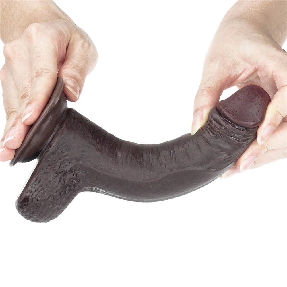 18 cm ultra gerçekçi dokulu zenci dildo