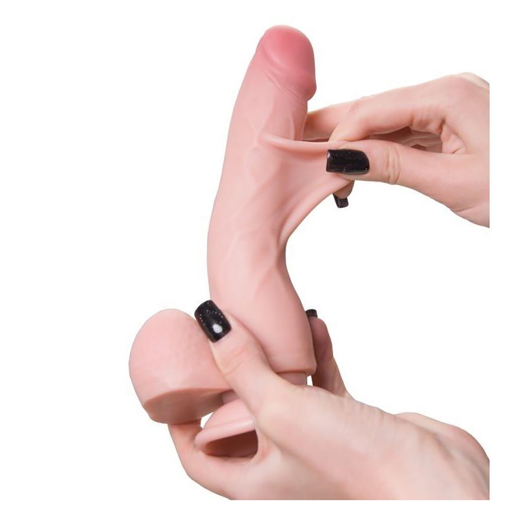 20 cm ultra gerçekçi kıkırdaklı deri katmanlı dildo