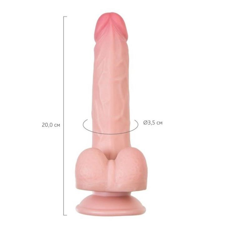 20 cm ultra gerçekçi kıkırdaklı deri katmanlı dildo