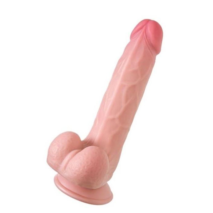 20 cm ultra gerçekçi kıkırdaklı deri katmanlı dildo