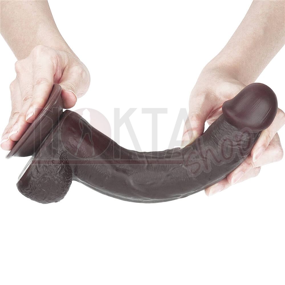 24 cm ultra gerçekçi dokulu zenci dildo