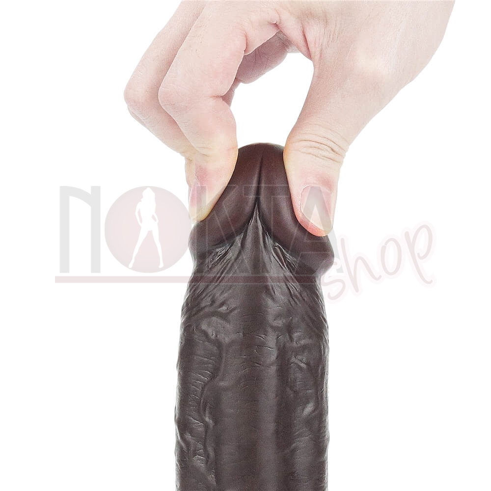 24 cm ultra gerçekçi dokulu zenci dildo