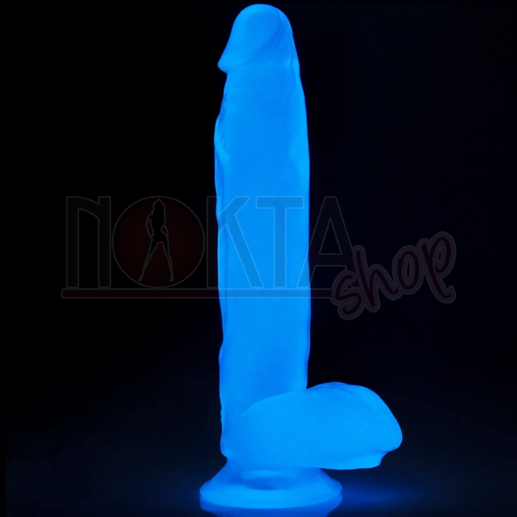 26 cm gece parlayan neon suni penis