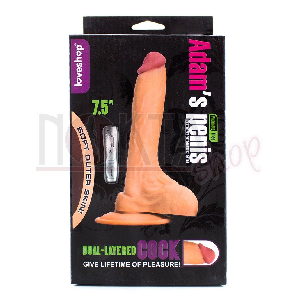 Adam's 19cm titreşimli belden bağlamalı penis