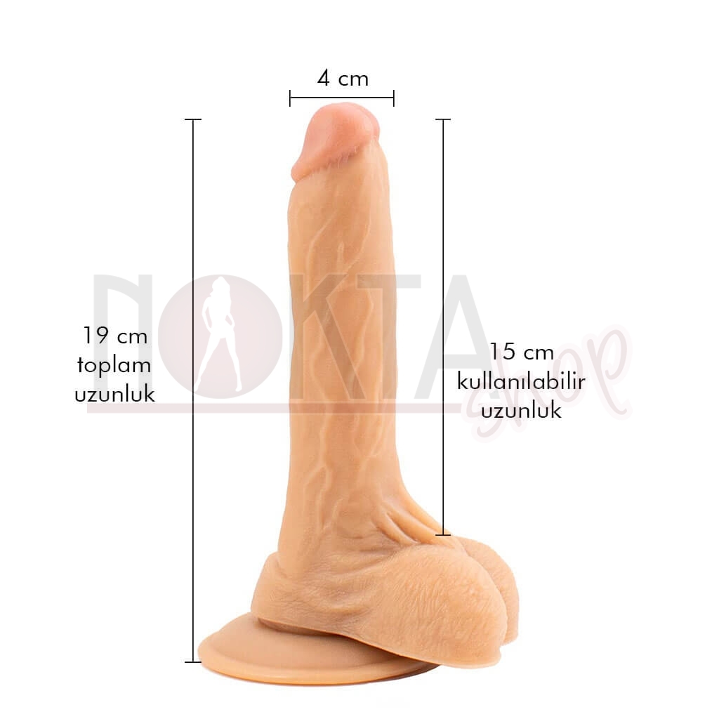 Adam's 19cm titreşimli realistik vibratör