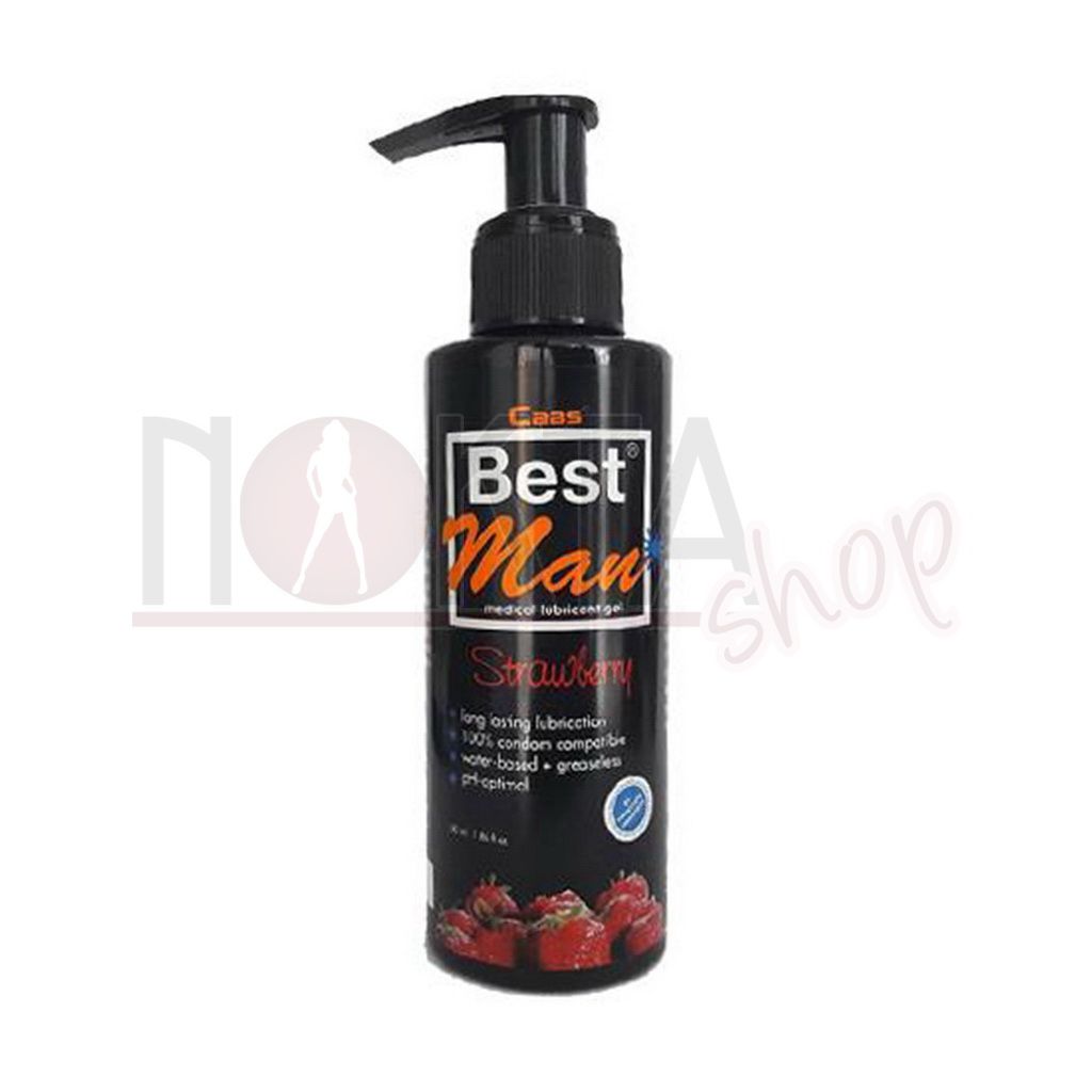 Cabs best man 150ml çilekli su bazlı anal kayganlaştırıcı jel