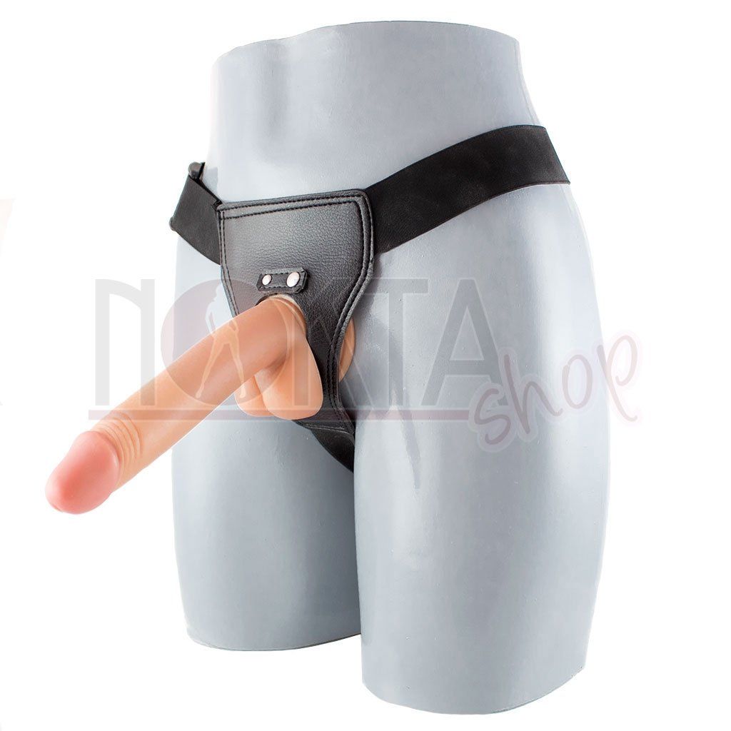 Carter 19cm pürüzsüz belden bağlamalı penis