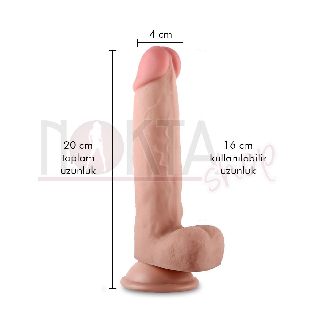Felix 20cm ultra gerçekci kalın yapay penis
