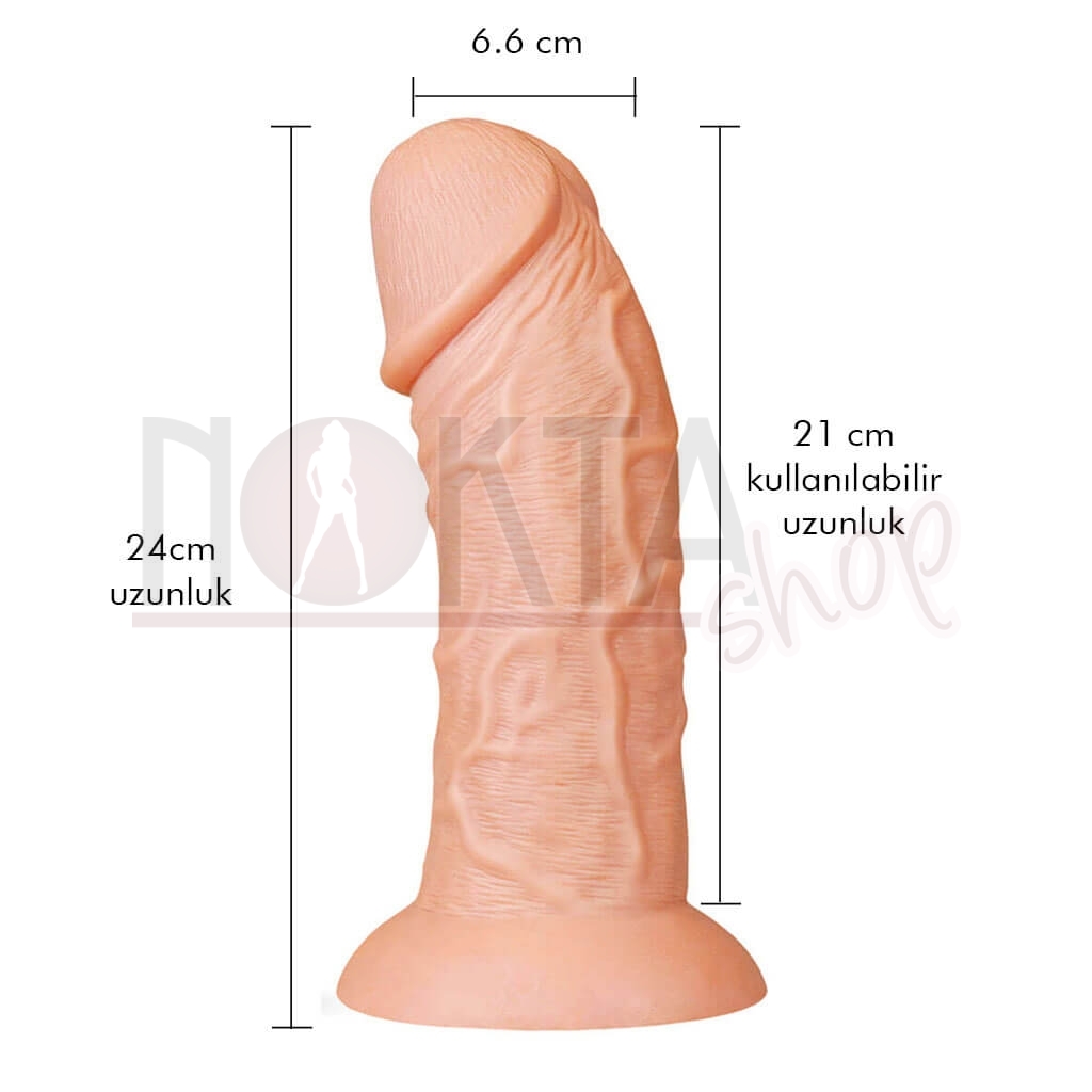 Giant family 24cm en kalın büyük realistik dildo