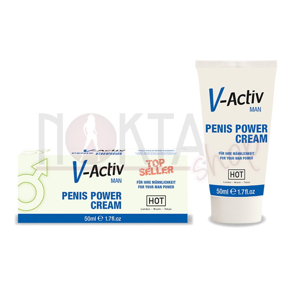 Hot v-activ man penis power cream 50ml penis kremi