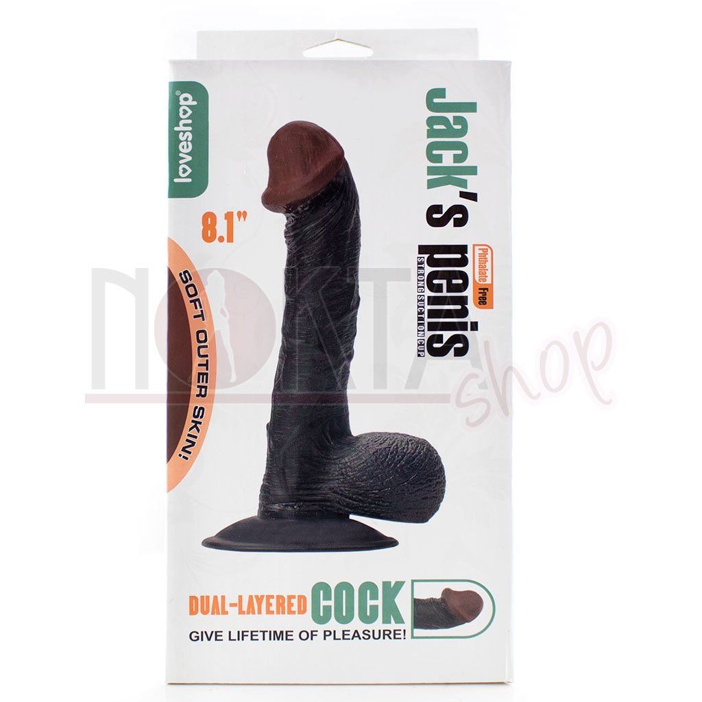 Jack 19cm zenci belden bağlamalı penis