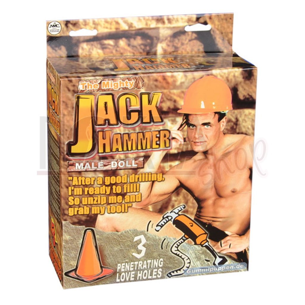 Jack hammer titreşimli şişme erkek bebek