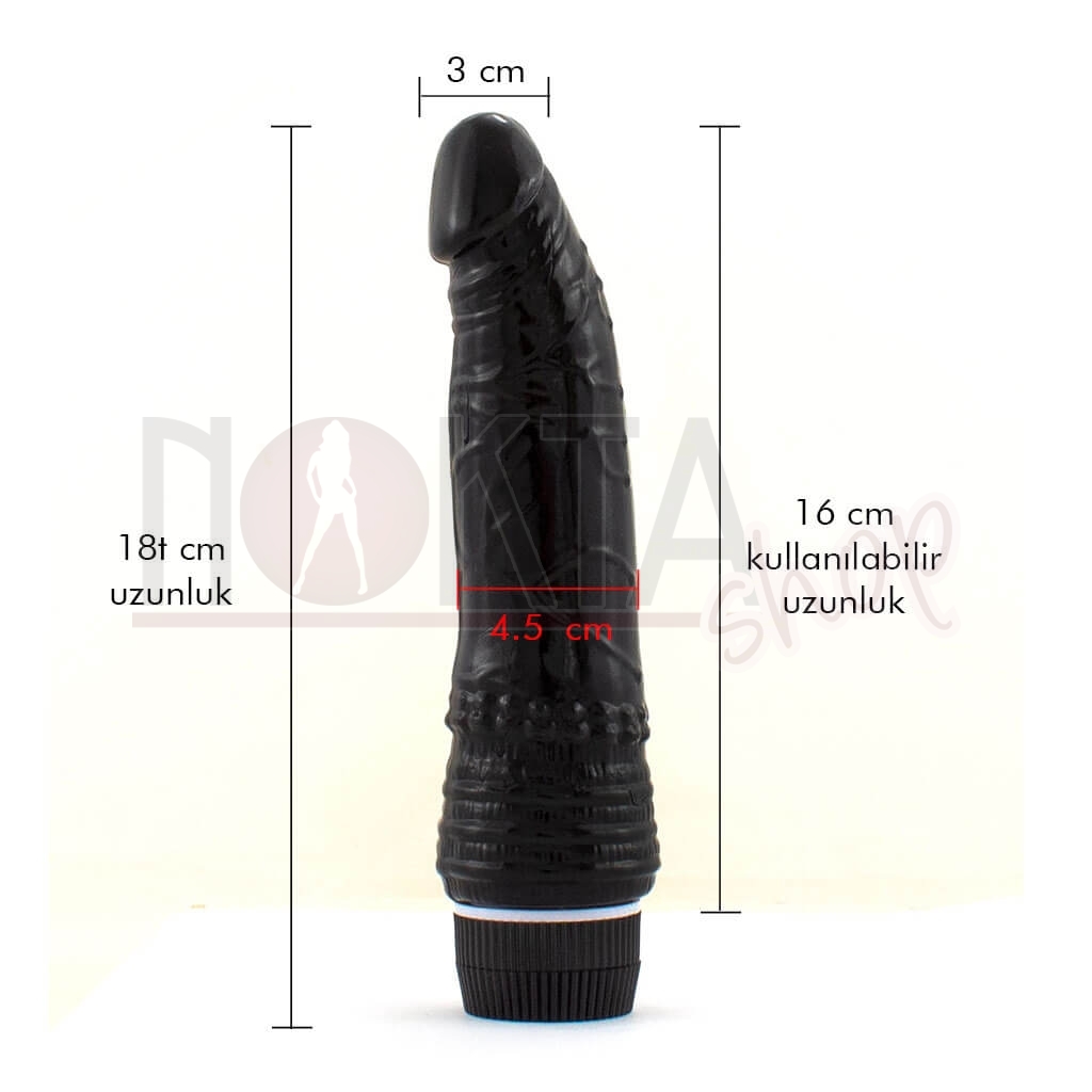 Lovex 18 cm titreşimli zenci vibratör