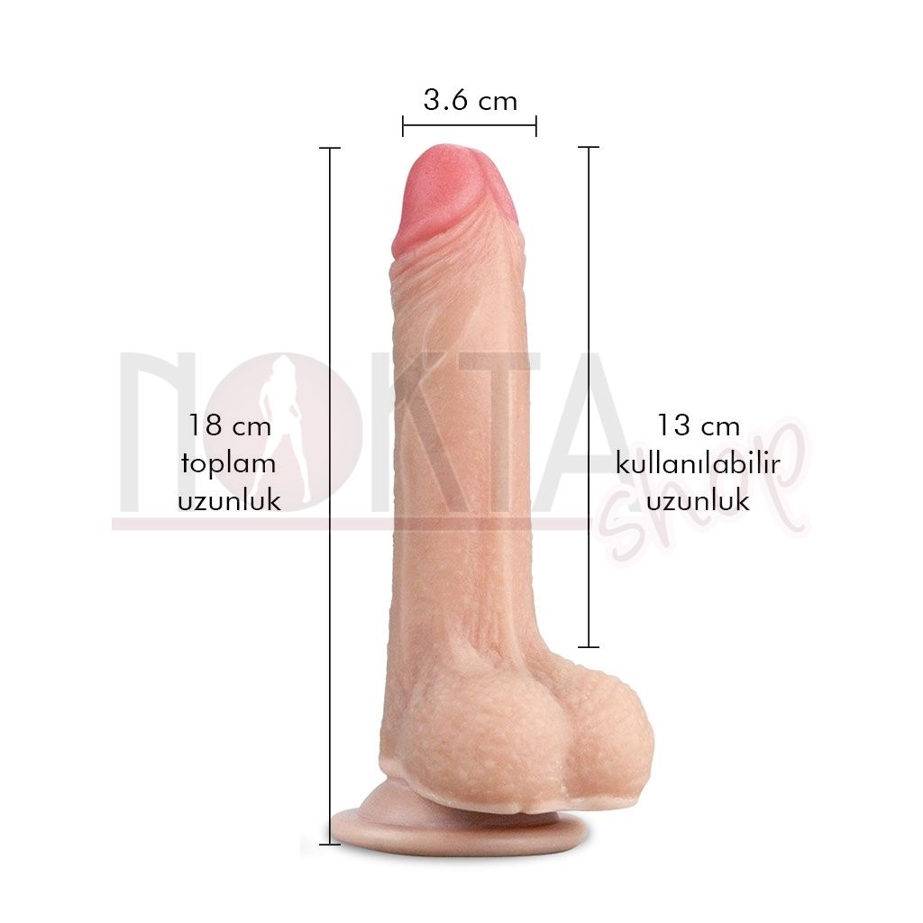 Martin 18cm ultra gerçekci dokulu realistik penis