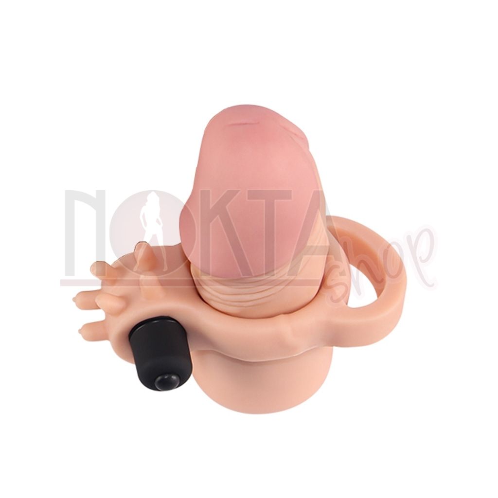 Titreşimli 5 cm penis uzatan kılıf