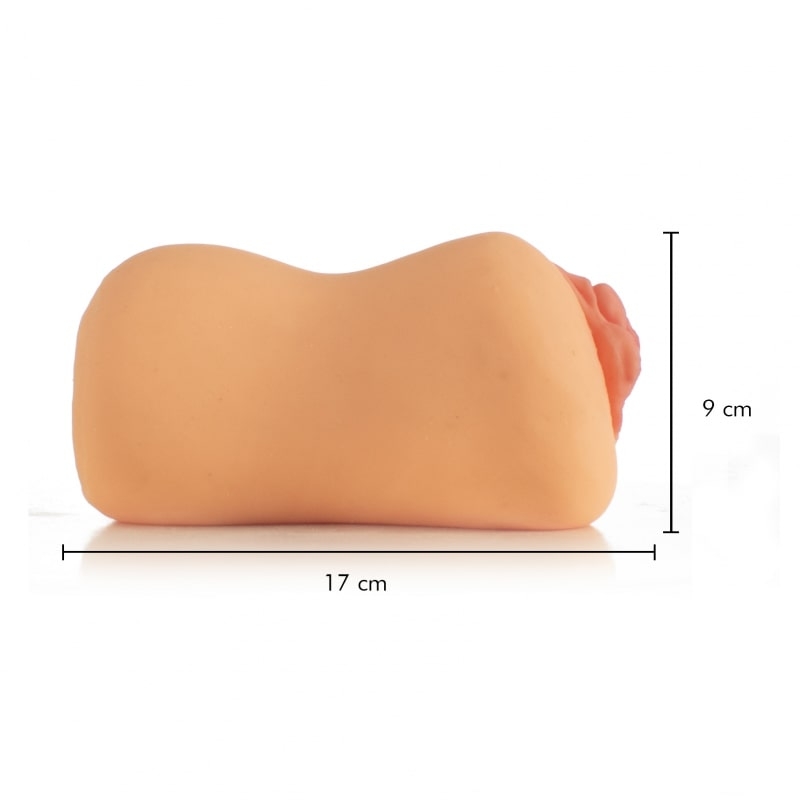 Ultra gerçekçi dokuda 17 cm realistik yapay vajina